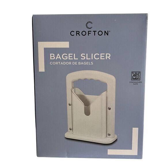 Crofton Bagel Slicer Stainless Steel Blade Cutter Dishwasher Safe Kitchen Tool - Picture 12 of 12